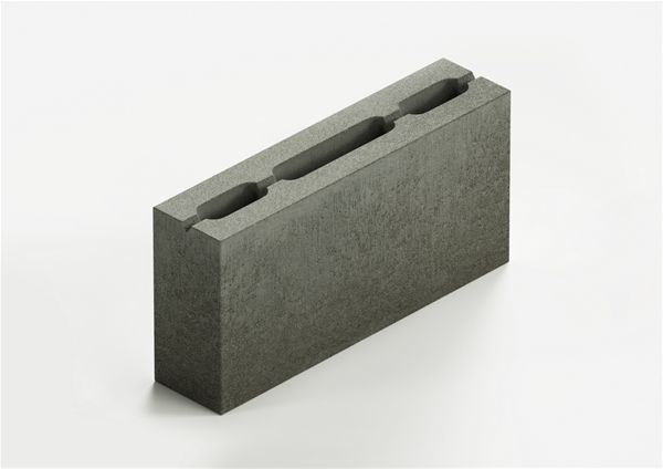 Блок перегородочный 3-х пустотный бетонный