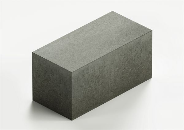 Блок стеновой полнотелый бетонный